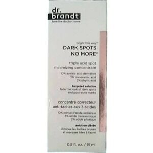 Dr. Brandt Dark Spots No More Triple Acid Spot Minimizing Concentrate 0.5oz 15ml